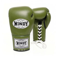 Windy [BGL] Lace Up Boxing Gloves Olive Green
