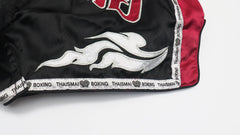 THAISMAI Muay Thai Boxing Shorts Black/Burgundy