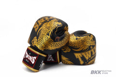 Twins Special [FBGV-49] Dragon Boxing Gloves Black/Gold