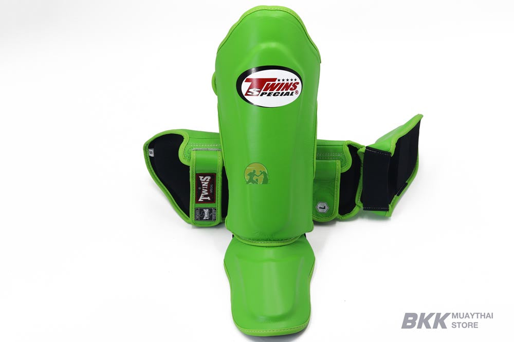 Twins Special [SGL-10] Shin Guards Green Back