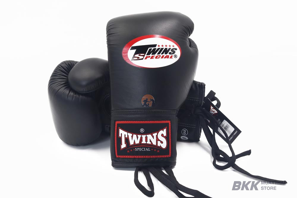 Twins Special Lace up competition gloves [BGLL-1] Black