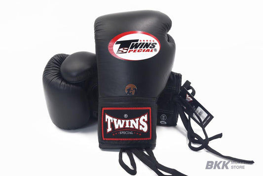Twins Special Lace up competition gloves [BGLL-1] Black