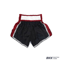 THAISMAI Muay Thai Boxing Shorts Black/Burgundy