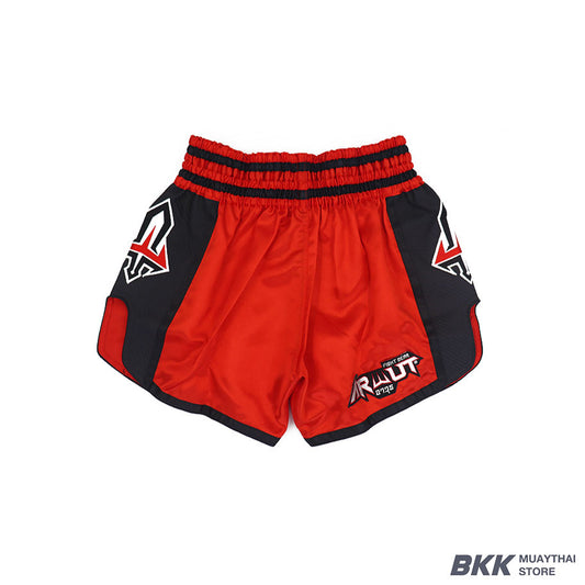 ARWUT [BS3] CARBON EDITION Muay Thai Shorts "RED/BLACK"