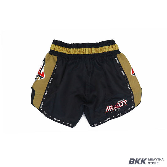 ARWUT [BS3] CARBON EDITION Muay Thai Shorts "BLACK/GOLD"