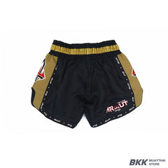 ARWUT [BS3] CARBON EDITION Muay Thai Shorts "BLACK/GOLD"