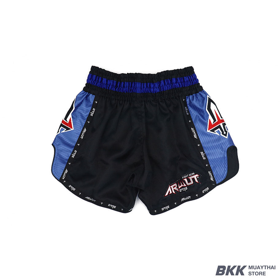 ARWUT [BS3] CARBON EDITION Muay Thai Shorts "BLACK/BLUE"