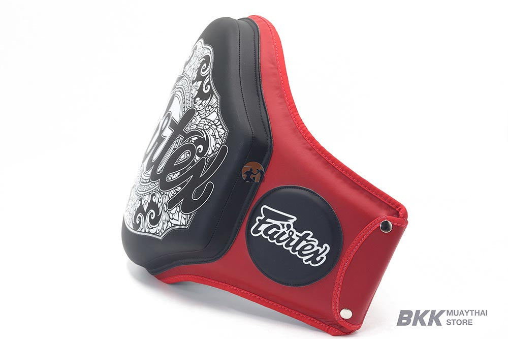 Fairtex [BPV2] Lightweight Leather Belly Pad Red