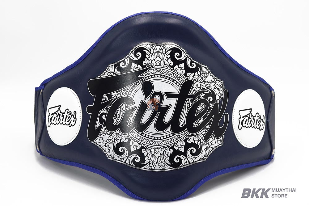 Fairtex [BPV2] Lightweight Leather Belly Pad Blue