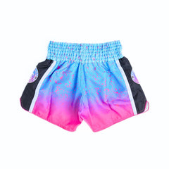 INFIGHTSTYLE Muay Thai Shorts IVY Ombré Splatter “Bubblegum”