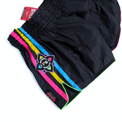 INFIGHTSTYLE Nylon Lotus Retro  Prisma Muay Thai Shorts