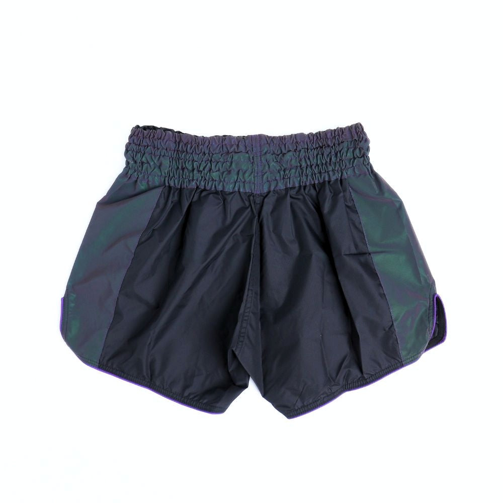 Infightstyle Astro Purple Reflective Nylon Muay Thai Shorts