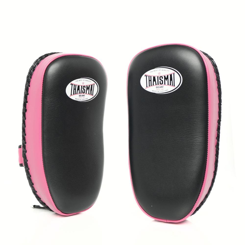 ThaiSmai Muay Thai Kick Pads Black PINK KP-143