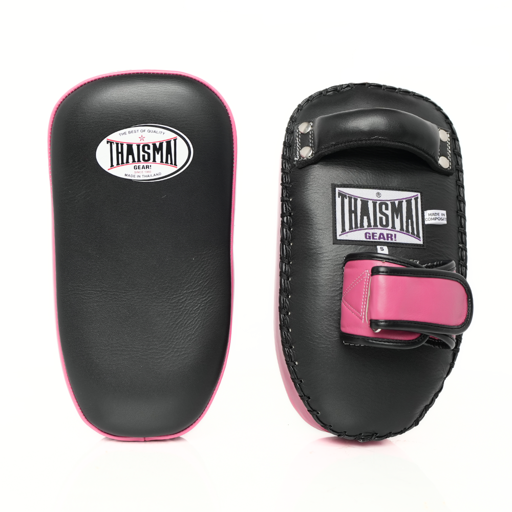 ThaiSmai Muay Thai Kick Pads Black PINK KP-143