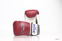 Boon [BGCR] Compact Velcro Gloves Maroon/White