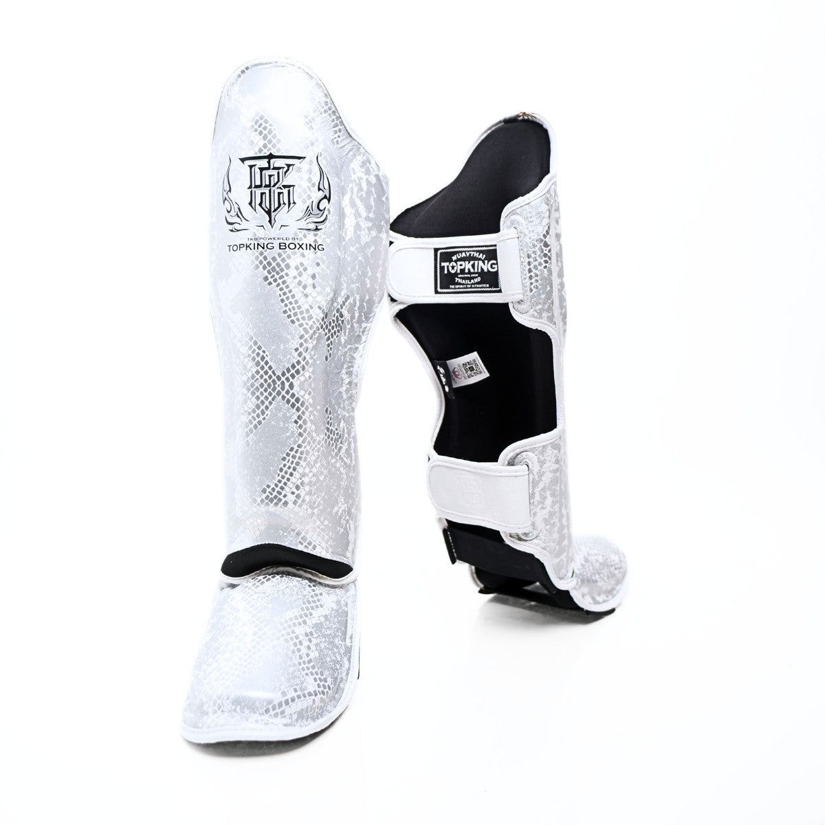 Top King TKSGSS-02 Shin Guards Python Snake Pattern