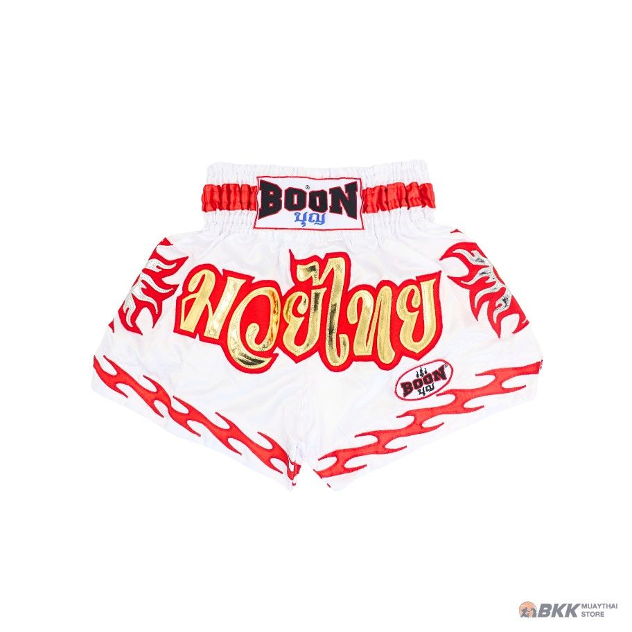 Boon [MT27] ''White SUN'' Muay Thai Shorts