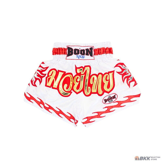 Boon [MT27] ''White SUN'' Muay Thai Shorts
