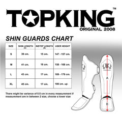Top King TKSGRS Rose Shin Guards Floral Leather