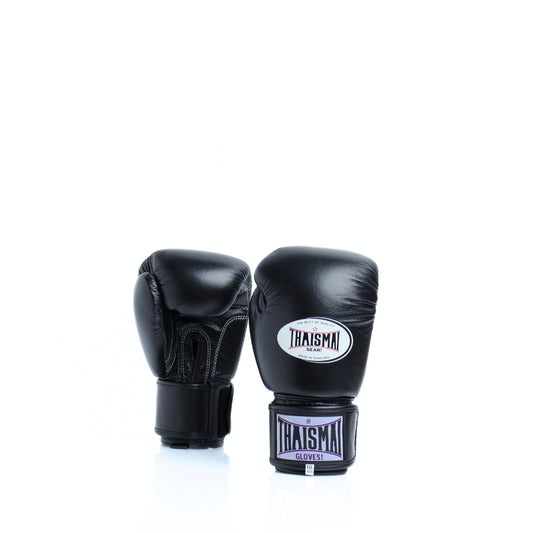 THAISMAI [BG124] Muay Thai Boxing Gloves Black
