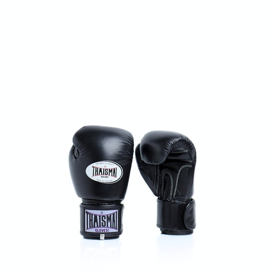 THAISMAI [BG124] Muay Thai Boxing Gloves Black