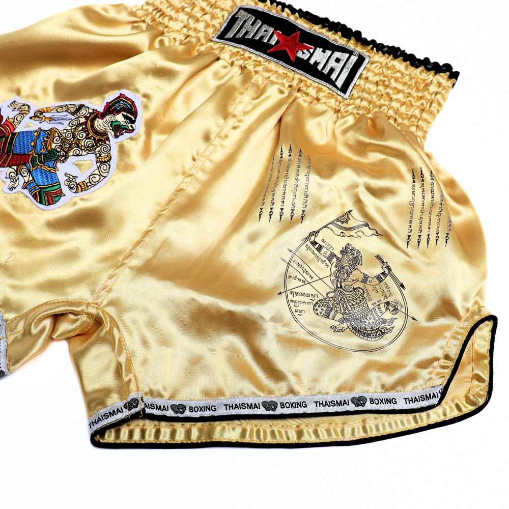 THAISMAI [BS-HANUMAN] Hanuman Muay Thai Shorts Gold