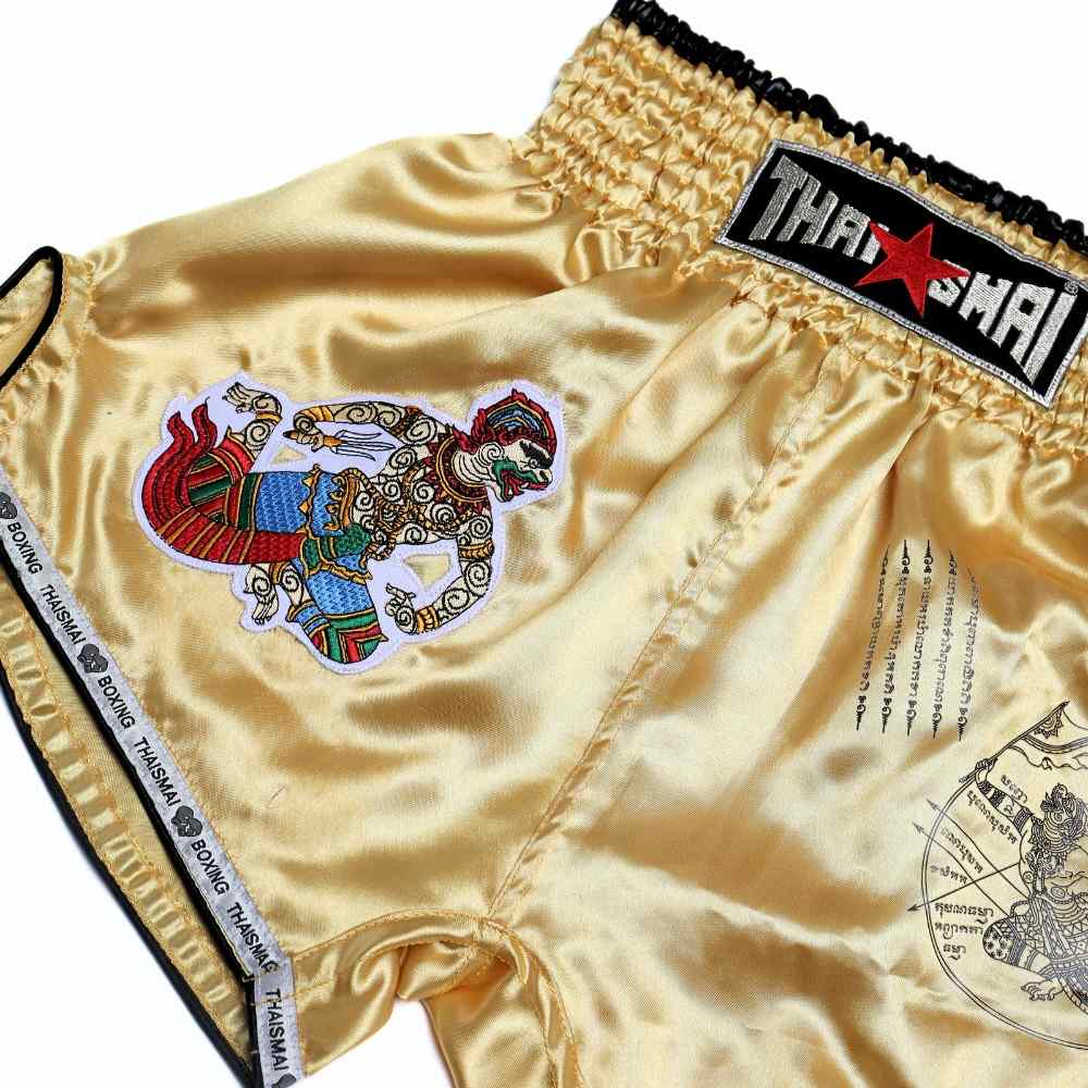 THAISMAI [BS-HANUMAN] Hanuman Muay Thai Shorts Gold