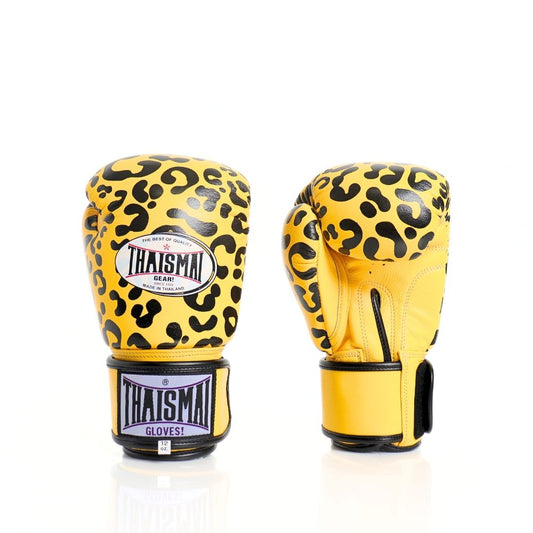 ThaiSmai [FBG124-Leopard] Flame Muay Thai Boxing Gloves