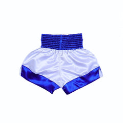 ThaiSmai [BS-KRATHING] Bull Muay Thai Shorts White/Blue
