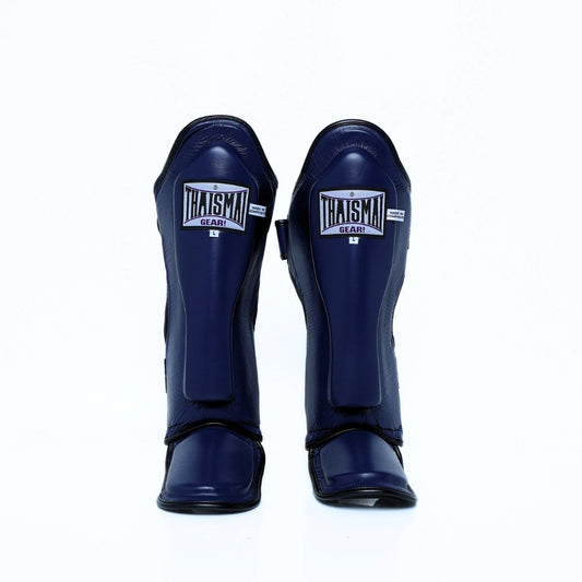 THAISMAI [LP184] Muay Thai Shin Guards Navy Blue
