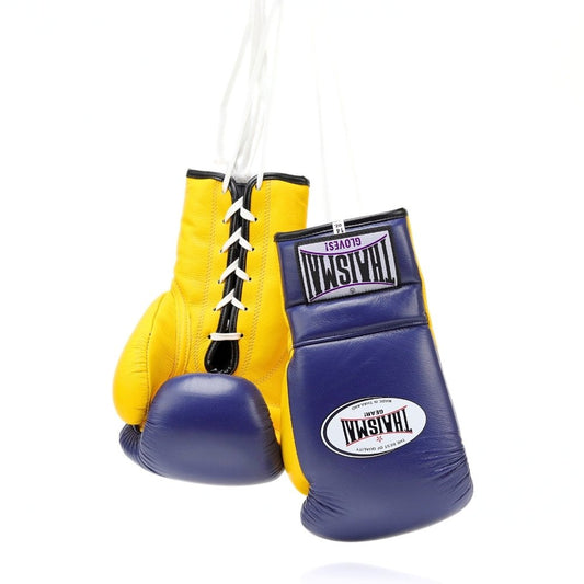 ThaiSmai [BG121] Lace Up Gloves Navy Blue/Yellow