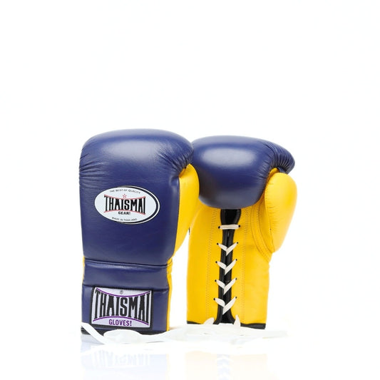 ThaiSmai [BG121] Lace Up Gloves Navy Blue/Yellow