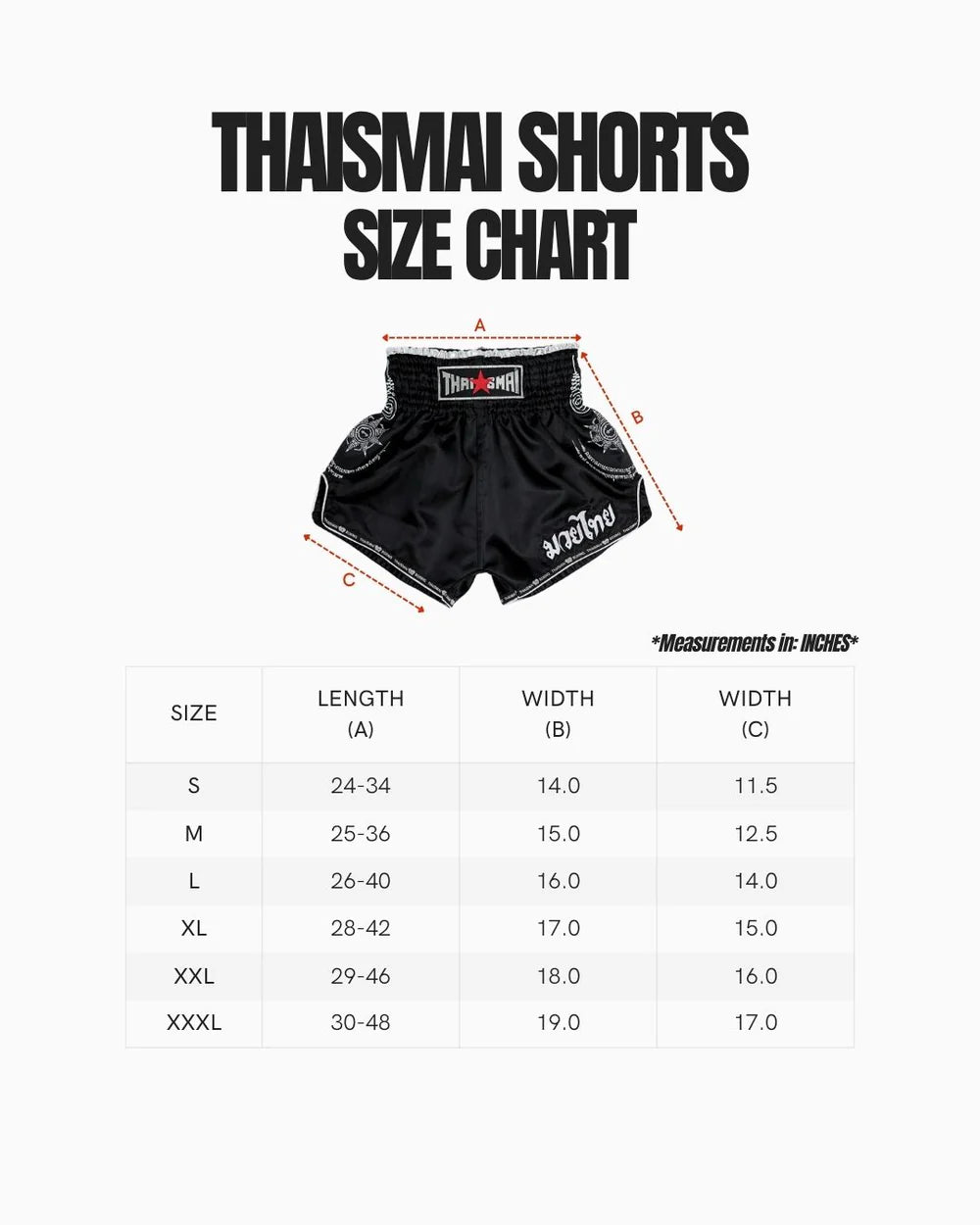 THAISMAI SAK YANT Muay Thai Boxing Shorts