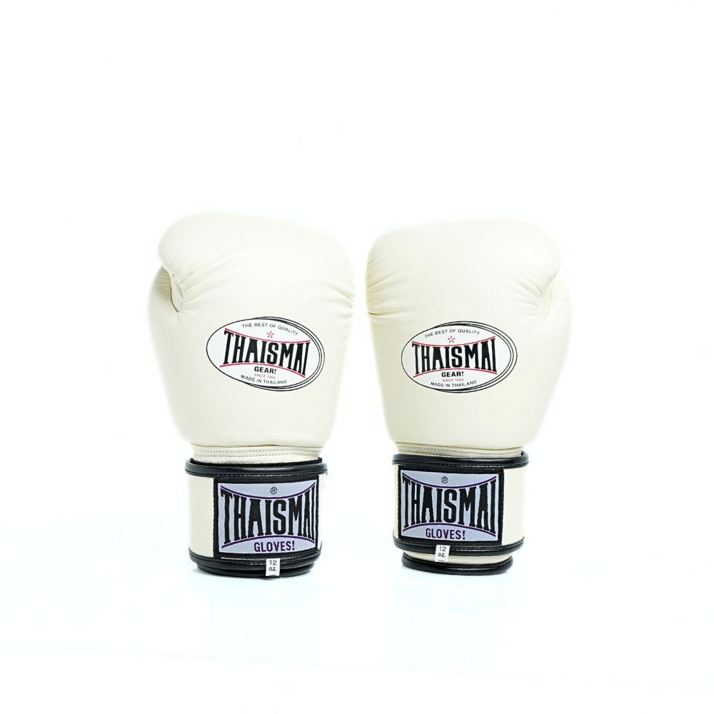 THAISMAI [BG124] Muay Thai Boxing Gloves White