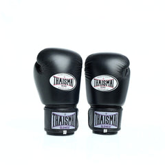 THAISMAI [BG124] Muay Thai Boxing Gloves Black
