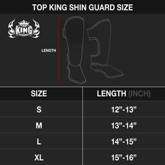 Top King [TKSGSS-01] Shin Guards Chart