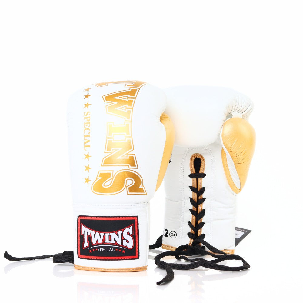 Twins Special [BGLL1-2T] Lace Up Gloves "White/Gold"