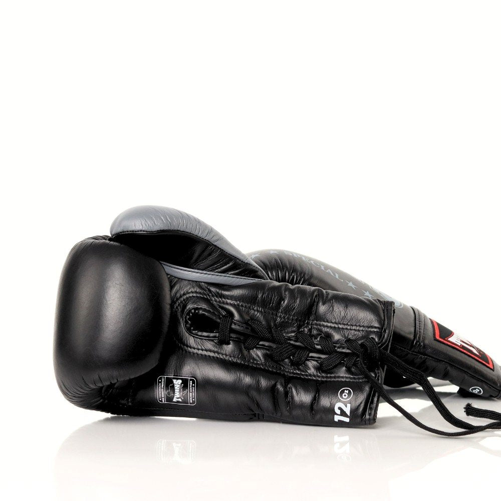 Twins Special [BGLL1-2T] Lace Up Gloves "Black/Grey"