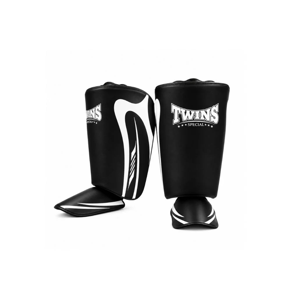 Twins Special SGS14 Shin Guards | Leather Muay Thai Kickboxing | Pro Training Leg Protection Gear