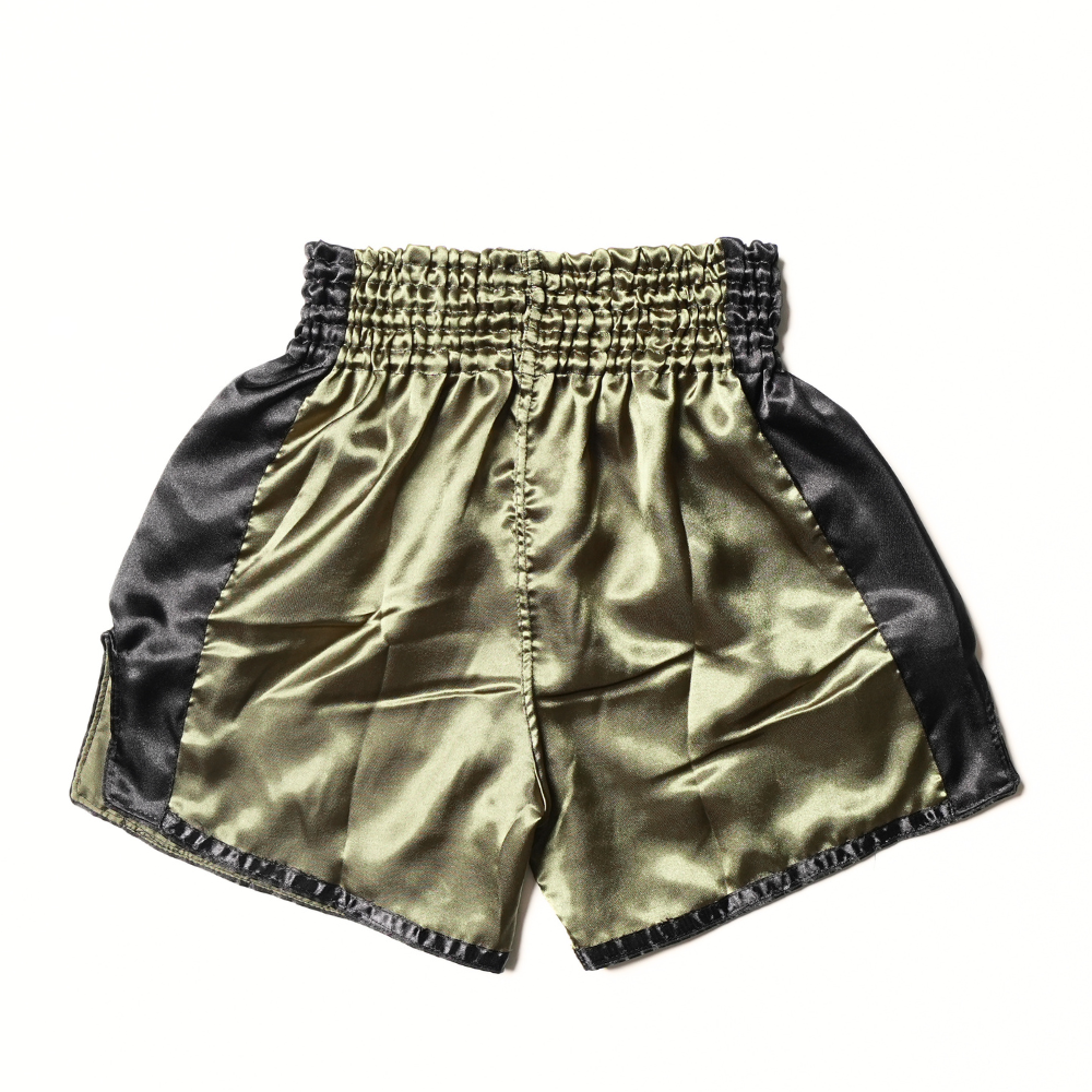 Windy Classic Satin Muay Thai Shorts Olive