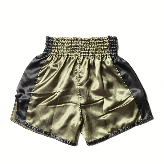 Windy Classic Satin Muay Thai Shorts Olive