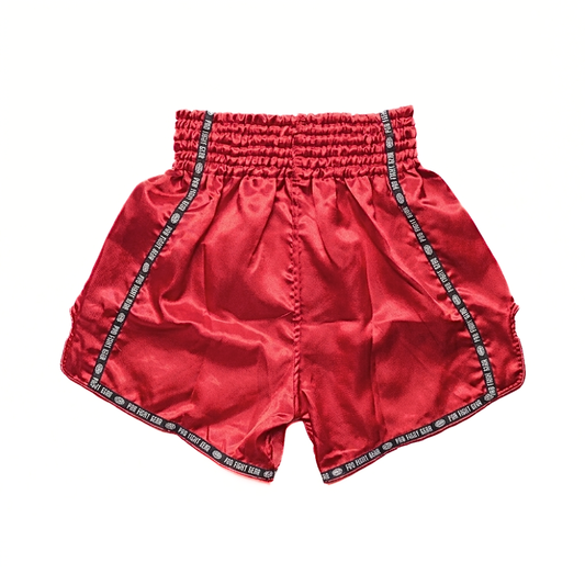 Windy Classic Satin Muay Thai Shorts Crimson Red