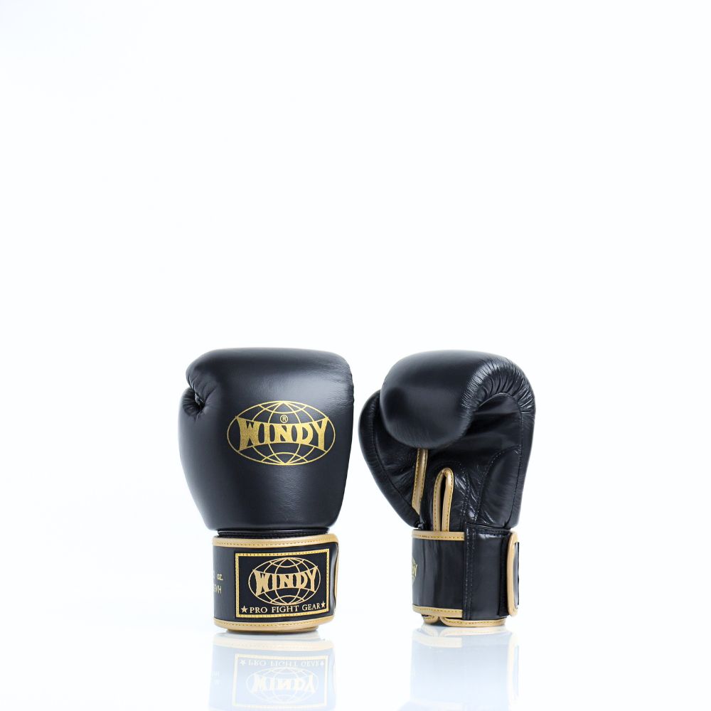 Windy [BGVH] Muay Thai Gloves Black/Gold