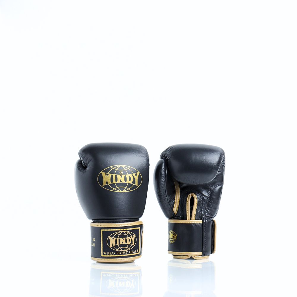Windy [BGVH] Muay Thai Gloves Black/Gold