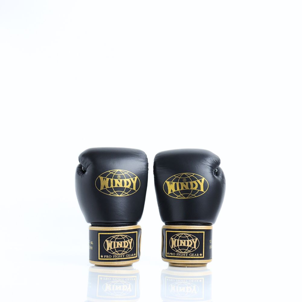 Windy [BGVH] Muay Thai Gloves Black/Gold