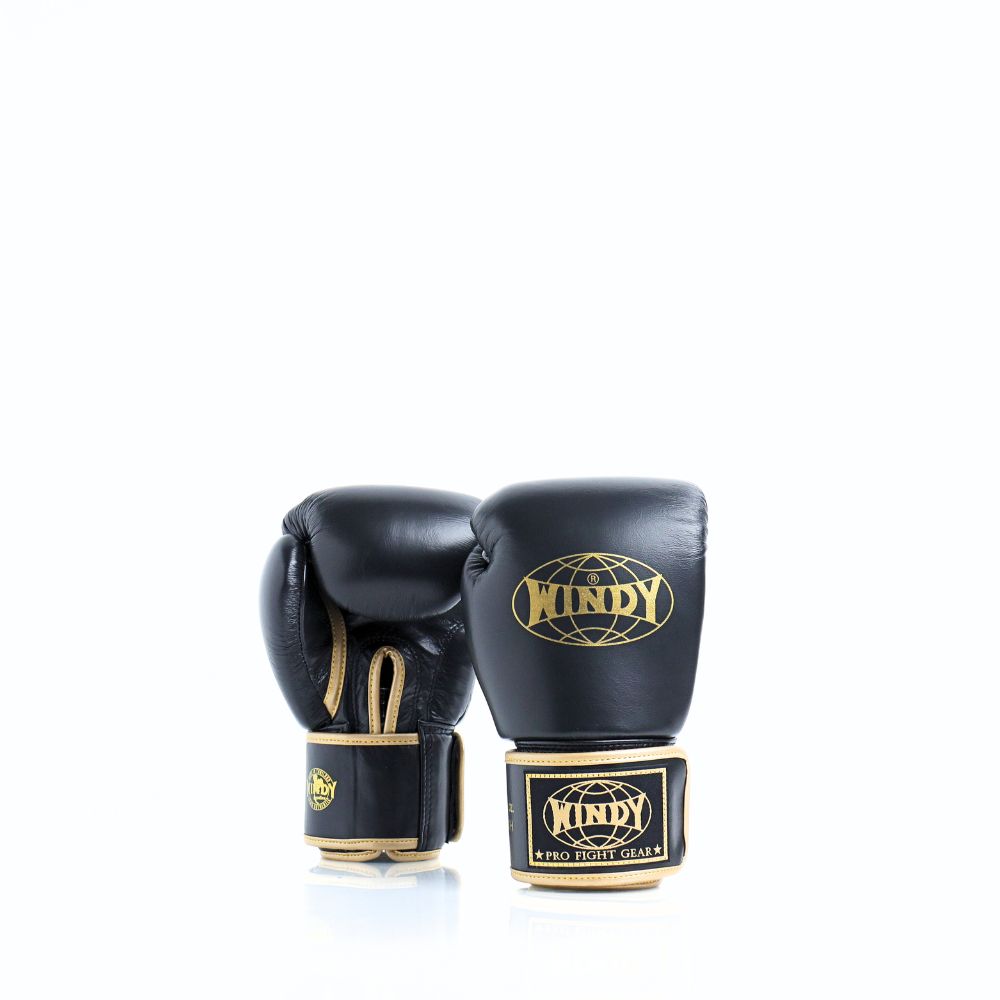 Windy [BGVH] Muay Thai Gloves Black/Gold