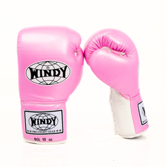 Windy [BGL] Lace Up Boxing Gloves Pink/White