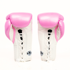 Windy [BGL] Lace Up Boxing Gloves Pink/White