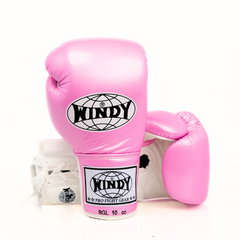 Windy [BGL] Lace Up Boxing Gloves Pink/White