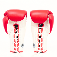 Windy [BGL] Lace Up Boxing Gloves Red/White